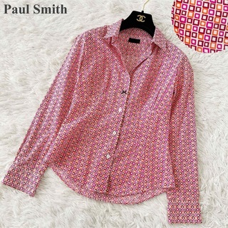 Paul Smith リボン 総柄 デザインシャツ 42