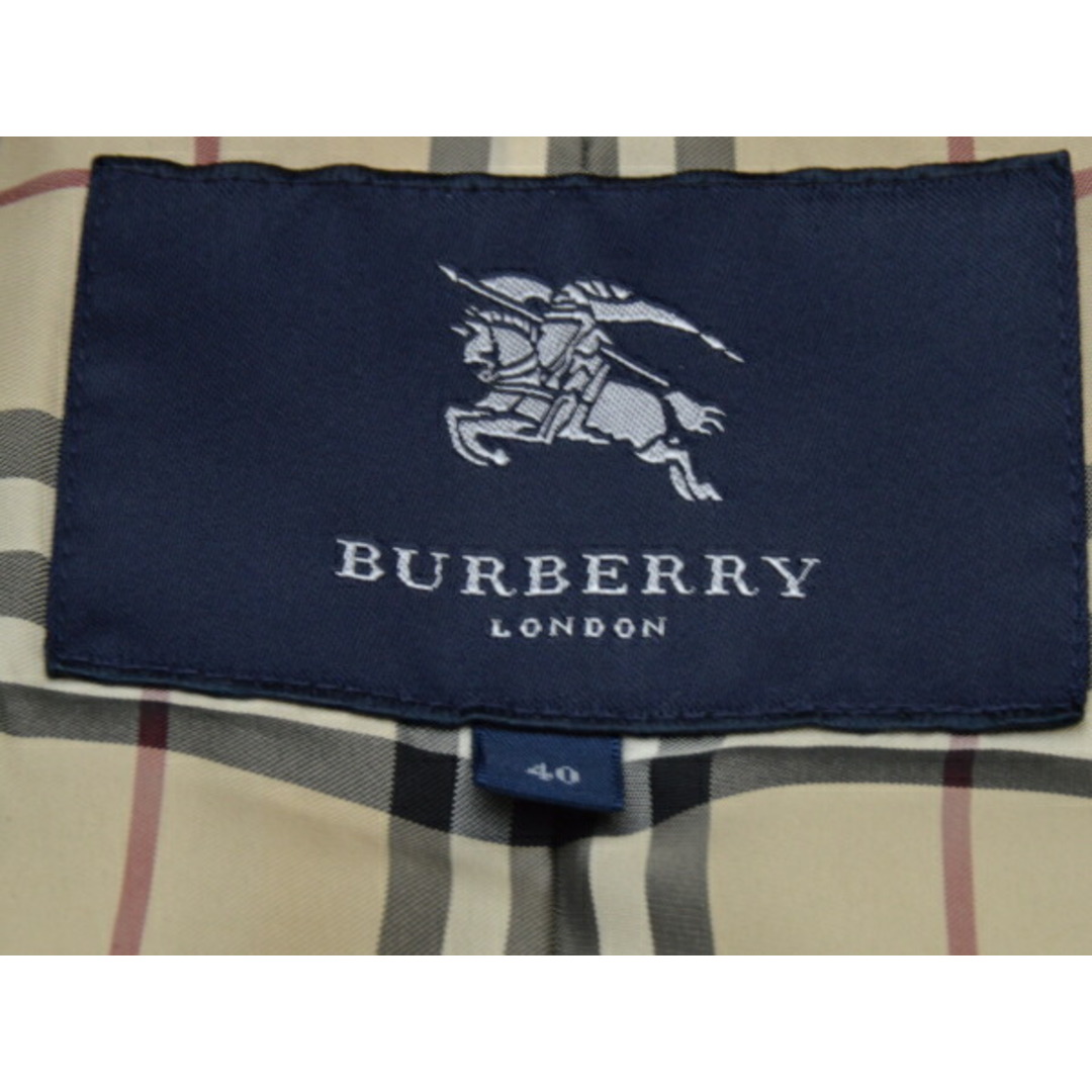 BURBERRY(バーバリー)のバーバリー BURBERRY LONDON ムートンレザーダッフルコート フォックスファー 40サイズ ブラウン レディース e_u F-L7803 レディースのジャケット/アウター(ロングコート)の商品写真