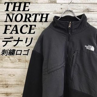 THE NORTH FACE - 【k6846】USA規格ノースフェイス刺繍ロゴデナリジャケットフリースフルジップ