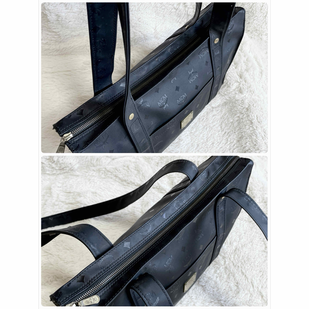 MCM(エムシーエム)の美品 大容量 MCM PVC ヴィセトス 肩がけ トートバッグ ショルダーバッグ レディースのバッグ(トートバッグ)の商品写真