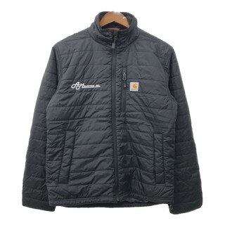 カーハート(carhartt)のCarhartt カーハート 中綿 キルティング ジャケット ロゴ ブラック (メンズ S) 中古 古着 Q6741(その他)