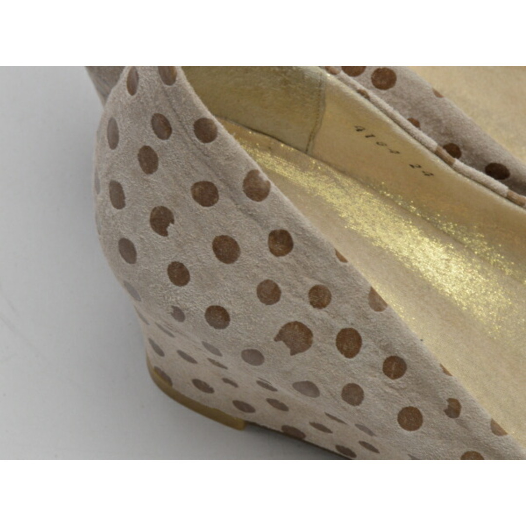 TSUMORI CHISATO(ツモリチサト)のツモリチサト TSUMORI CHISATO Walk 水玉 パンプス ファー リボン 24.0cm ベージュ レディース j_p F-LSHOE3805 レディースの靴/シューズ(ハイヒール/パンプス)の商品写真