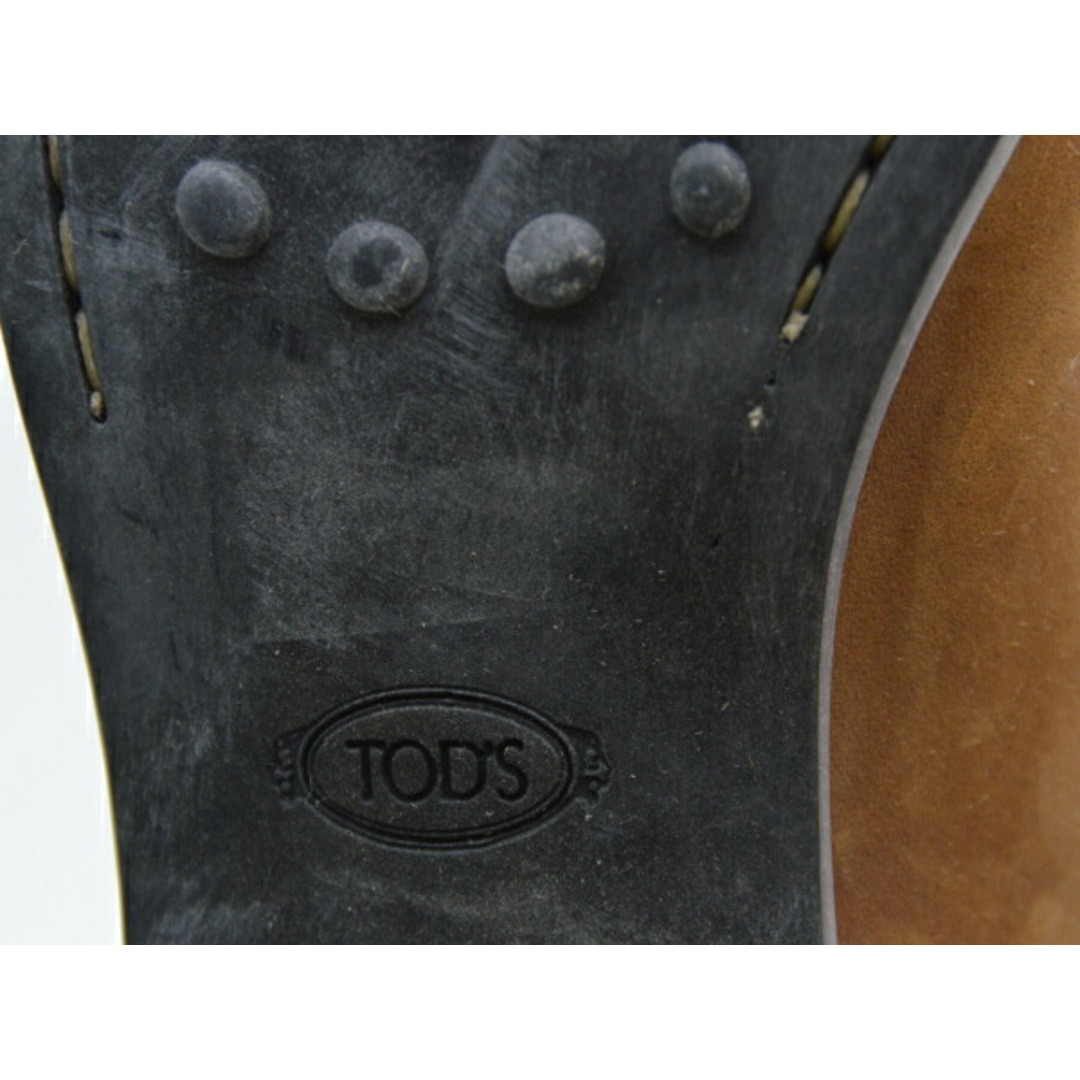 TOD'S(トッズ)のトッズ TOD'S CRAZY レザー 乗馬/ジョッキー ロングブーツ 37サイズ ブラウン レディース F-LSHOE4045 レディースの靴/シューズ(ブーツ)の商品写真