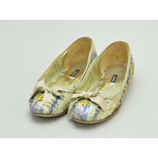 miumiu - ミュウミュウ MIU MIU 金スタッズ パンプス 35 1/2サイズ ブルー レディース F-LSHOE4151