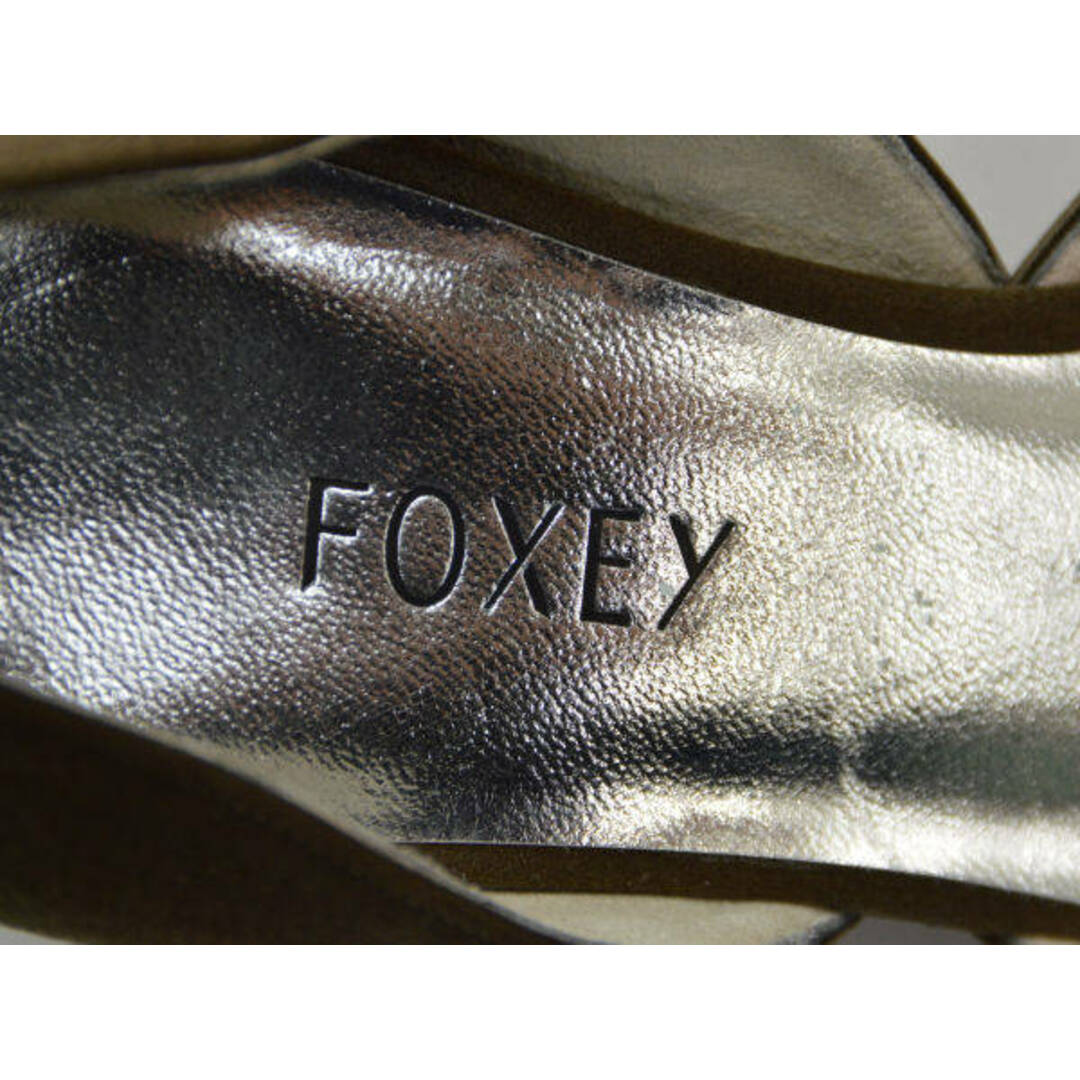 FOXEY(フォクシー)のフォクシーブティック FOXEY BOUTIQUE サテン パンプス 35サイズ カーキブラウン レディース F-LSHOE4315 レディースの靴/シューズ(ハイヒール/パンプス)の商品写真