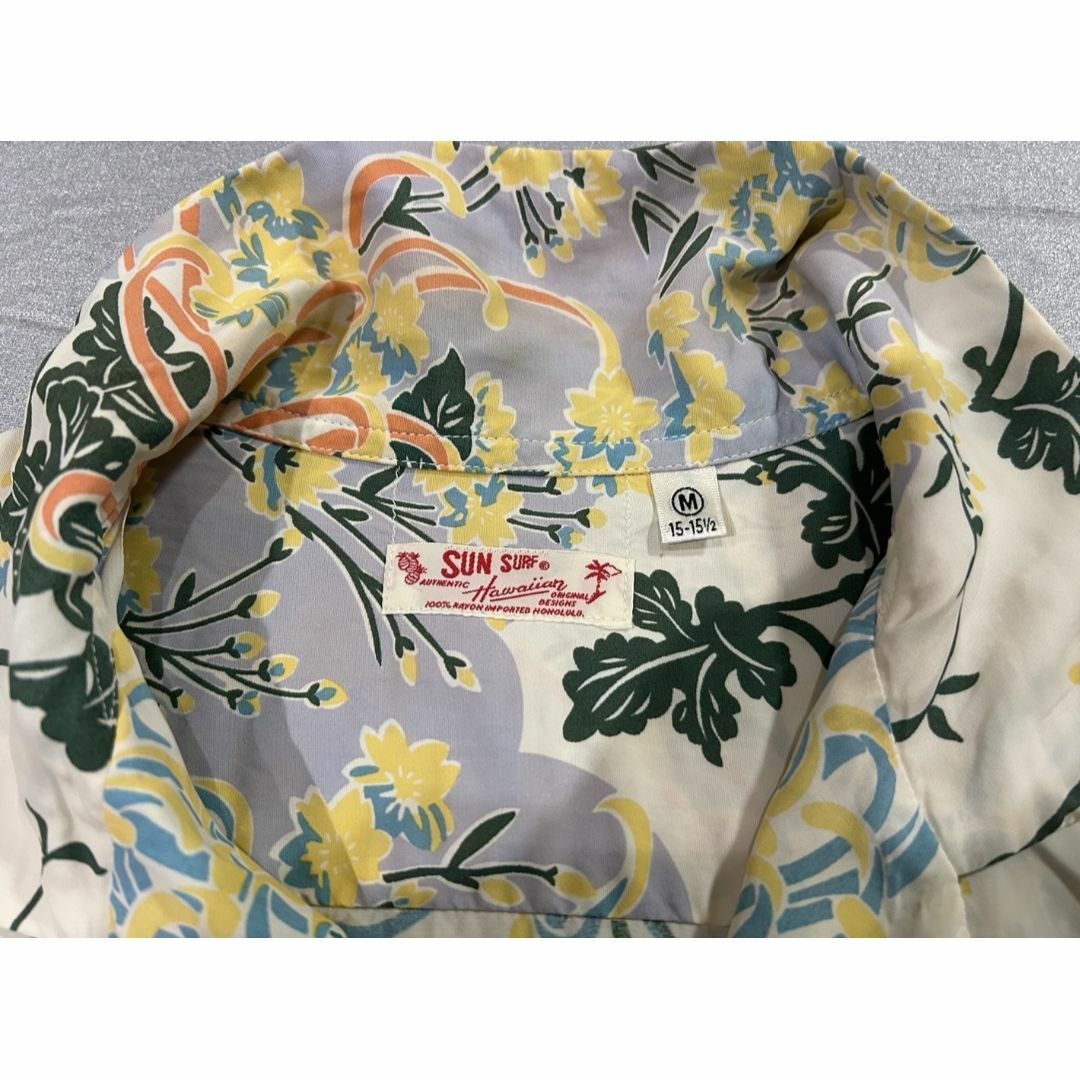 Sun Surf(サンサーフ)の＊東洋 SUN SURF レーヨン 和柄 華 菊 アロハシャツ トップス M メンズのトップス(シャツ)の商品写真