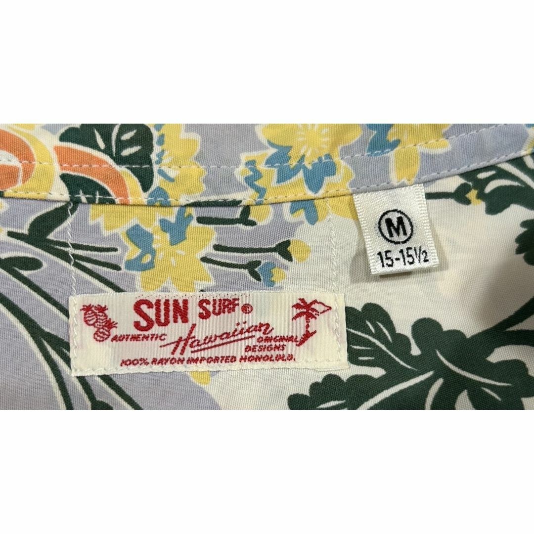 Sun Surf(サンサーフ)の＊東洋 SUN SURF レーヨン 和柄 華 菊 アロハシャツ トップス M メンズのトップス(シャツ)の商品写真