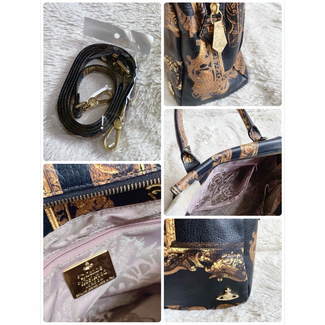 極美品 希少 ヴィヴィアンウエストウッド 額縁 2way レザー 極美品 希少 ヴィヴィアンウエストウッド 額縁 2way レザー
