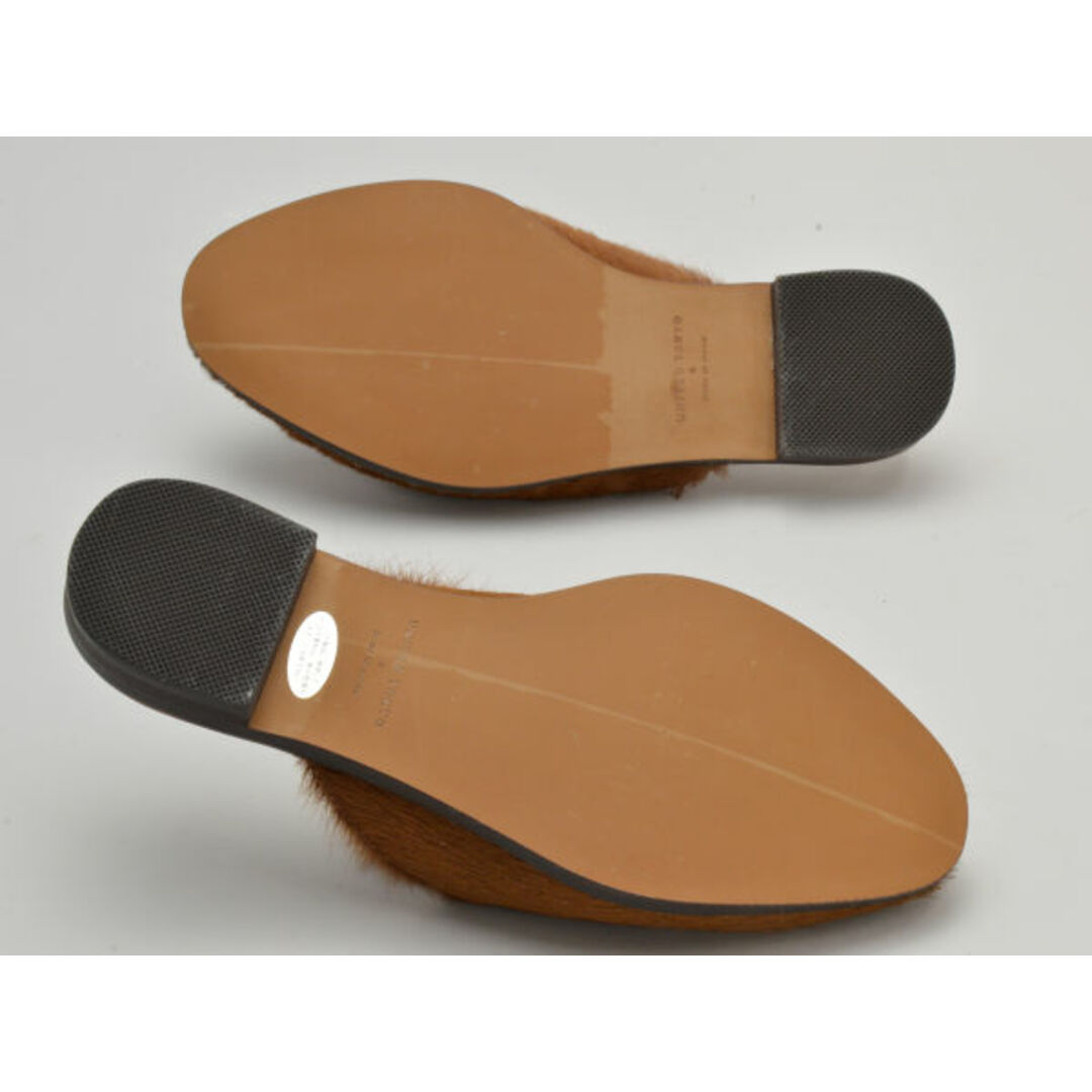 ユナイテッドトウキョウ UNITED TOKYO 馬革ハラコ ローファバブーシュサンダル 0サイズ キャメル レディース F-LSHOE4751 レディースの靴/シューズ(サンダル)の商品写真