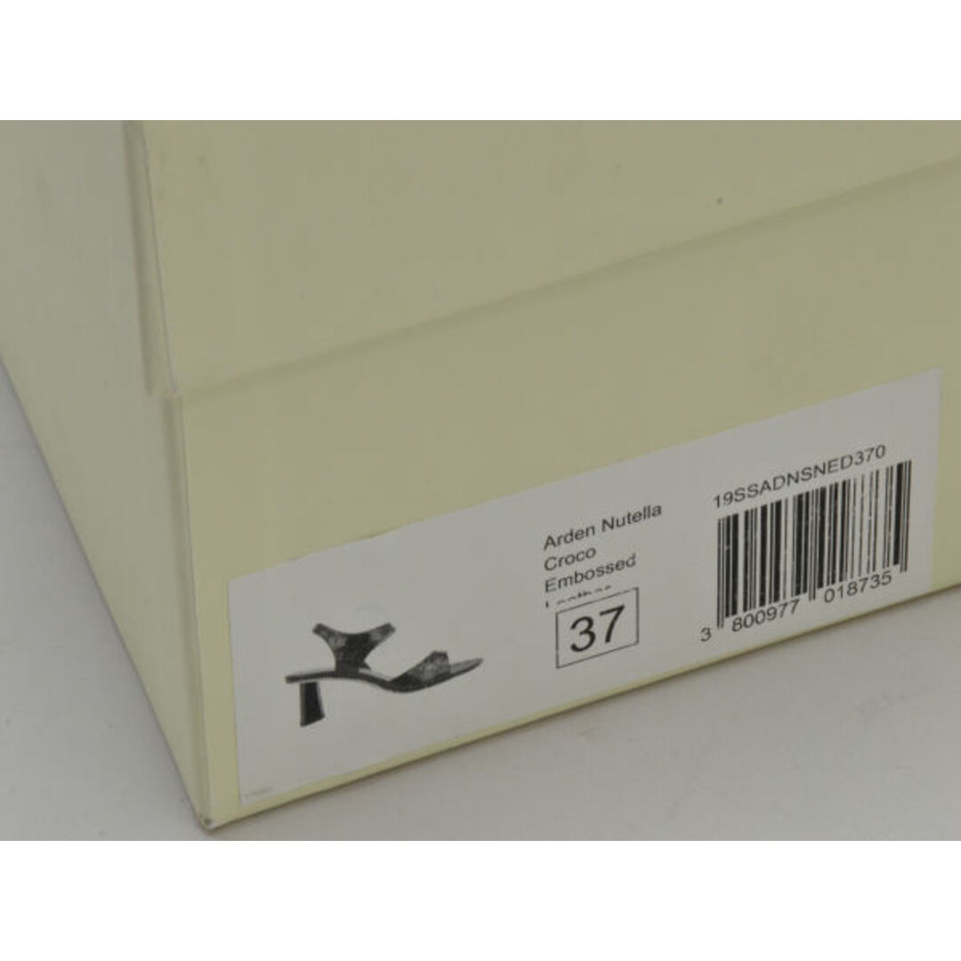 TOMORROWLAND(トゥモローランド)のバイファー by FAR トゥモローランド サンダル アンクルストラップ クロコ型押しレザー 37サイズ 茶 レディース e_u F-LSHOE4881 レディースの靴/シューズ(サンダル)の商品写真