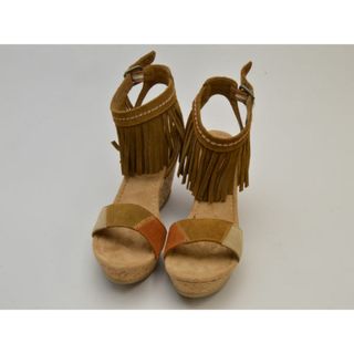 ミネトンカ(Minnetonka)のミネトンカ MINNETONKA サンダル フリンジ POPPY 71327DST 6(23.0cm)サイズ ブラウン レディース u_s F-LSHOE4909(サンダル)