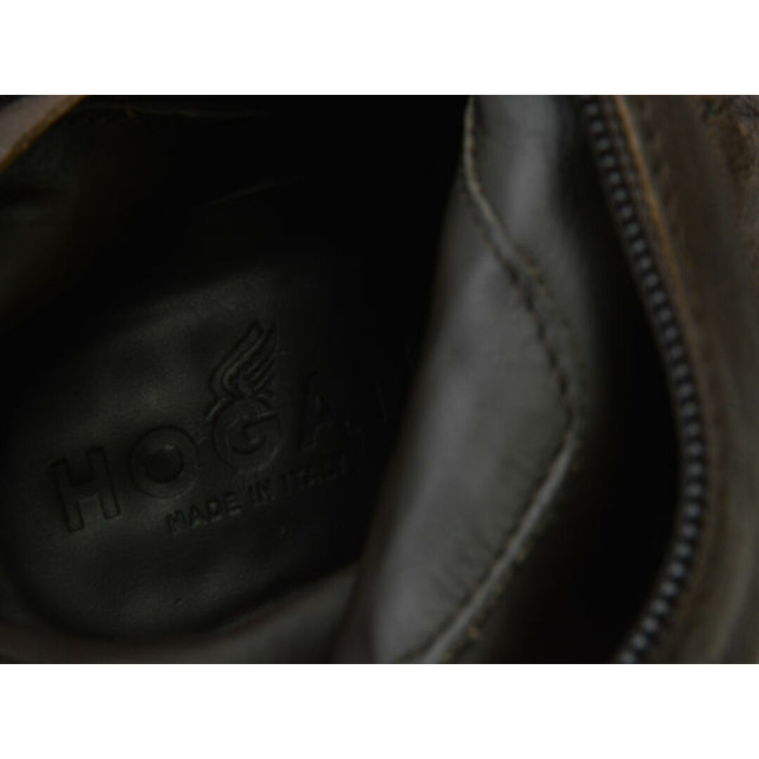 HOGAN(ホーガン)のホーガン HOGAN レザー ロングブーツ 36 1/2サイズ ダークブラウン レディース e_u F-LSHOE4931 レディースの靴/シューズ(ブーツ)の商品写真