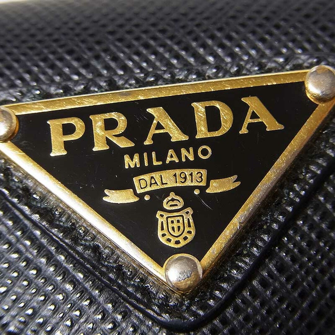 PRADA(プラダ)の　プラダ PRADA コインポケット付き3つ折りコンパクト財布 1MH021 NERO サフィアーノ レディース 三つ折り財布 レディースのファッション小物(財布)の商品写真