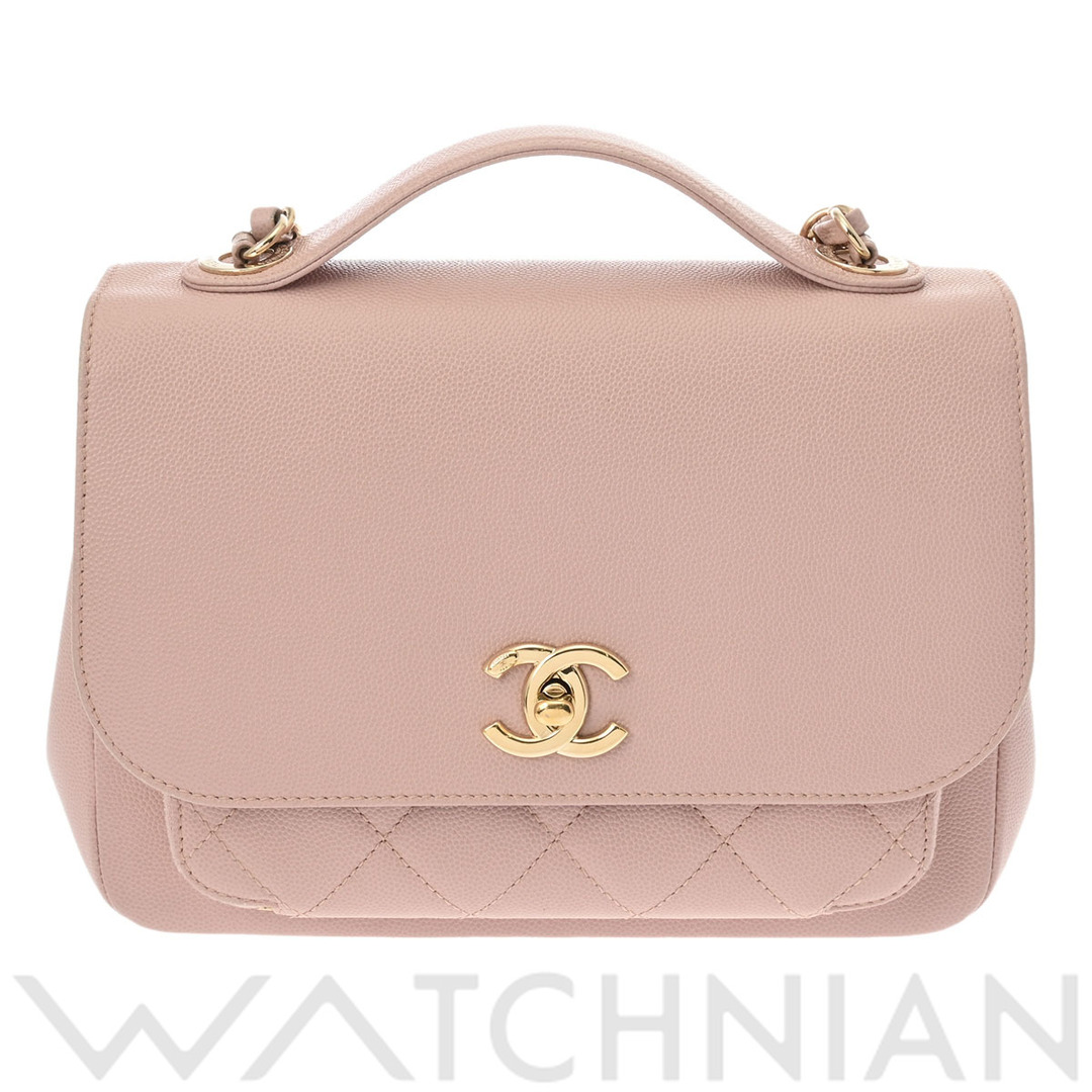 CHANEL(シャネル)の中古 シャネル CHANEL A93749 24番台 レディース ショルダーバッグ ピンク /ゴールド金具 グレインドカーフスキン レディースのバッグ(ショルダーバッグ)の商品写真