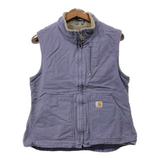 carhartt - Carhartt カーハート ダック ベスト パープル (レディース MEDIUM REGULAR) 中古 古着 Q6744