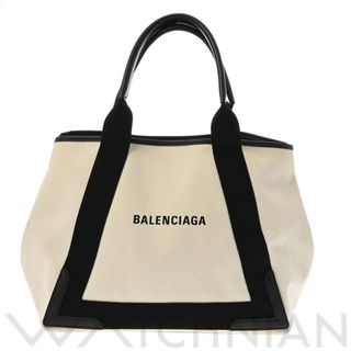 Balenciaga - 中古 バレンシアガ BALENCIAGA 581292 レディース ハンドバッグ ベージュ系/ブラック キャンバス /レザー