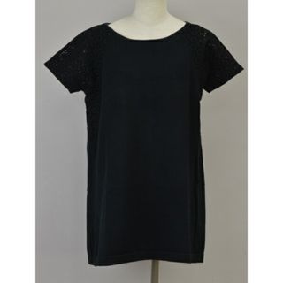 theory - セオリー Theory luxe Tシャツ/カットソー ロング丈 花柄 38サイズ ブラック レディース u_s s_z F-M10087