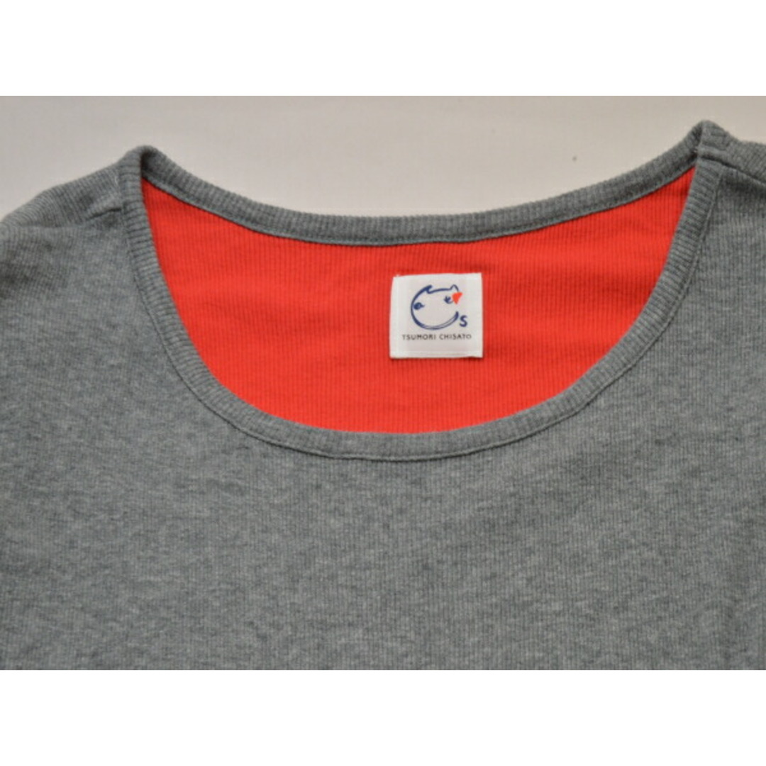 TSUMORI CHISATO(ツモリチサト)のツモリチサト cat's TSUMORI CHISATO Tシャツ/カットソー 猫 2サイズ グレー レディース j_p F-M10219 レディースのトップス(Tシャツ(半袖/袖なし))の商品写真