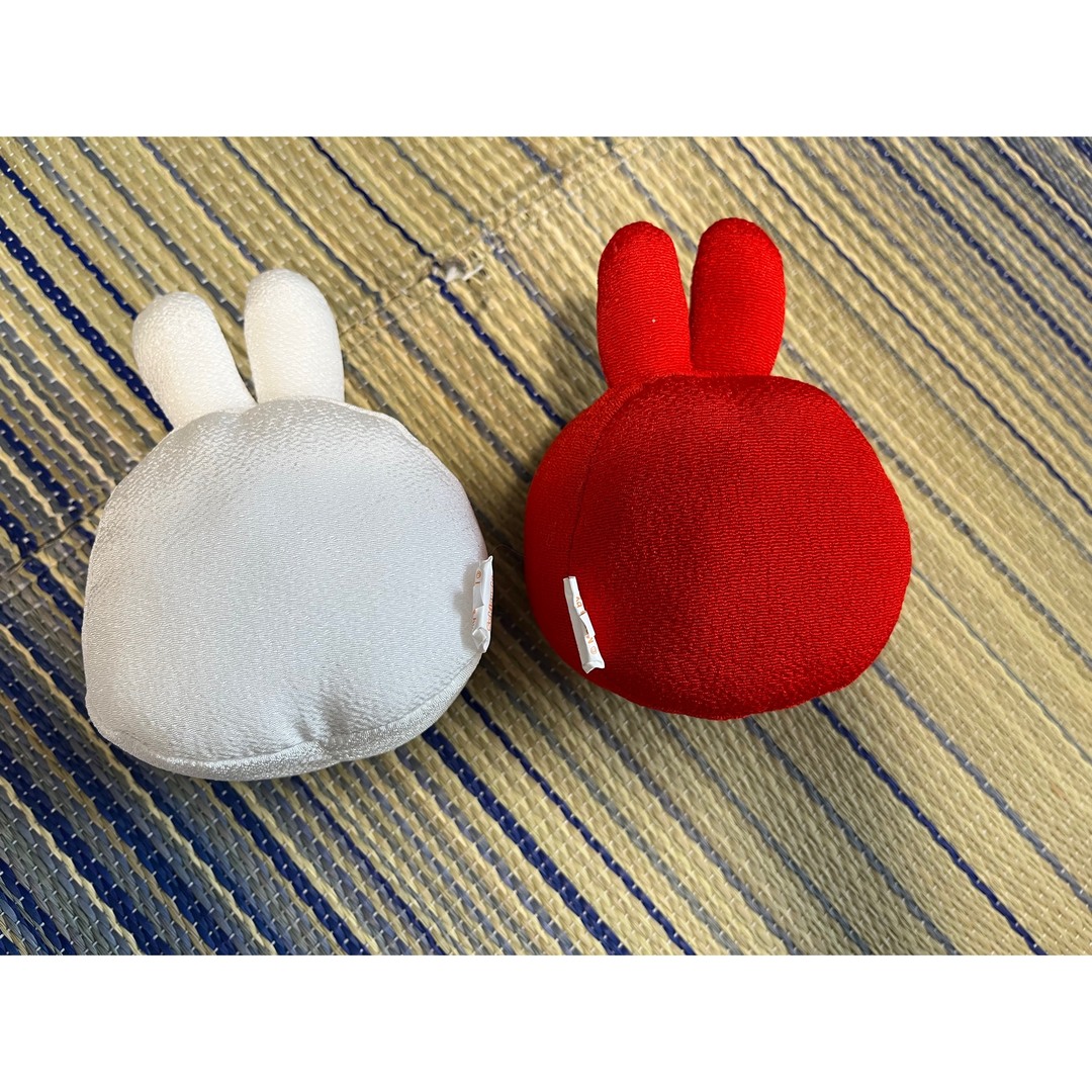 miffy(ミッフィー)のミッフィーちゃん　紅白ぬいぐるみ　福 エンタメ/ホビーのおもちゃ/ぬいぐるみ(ぬいぐるみ)の商品写真