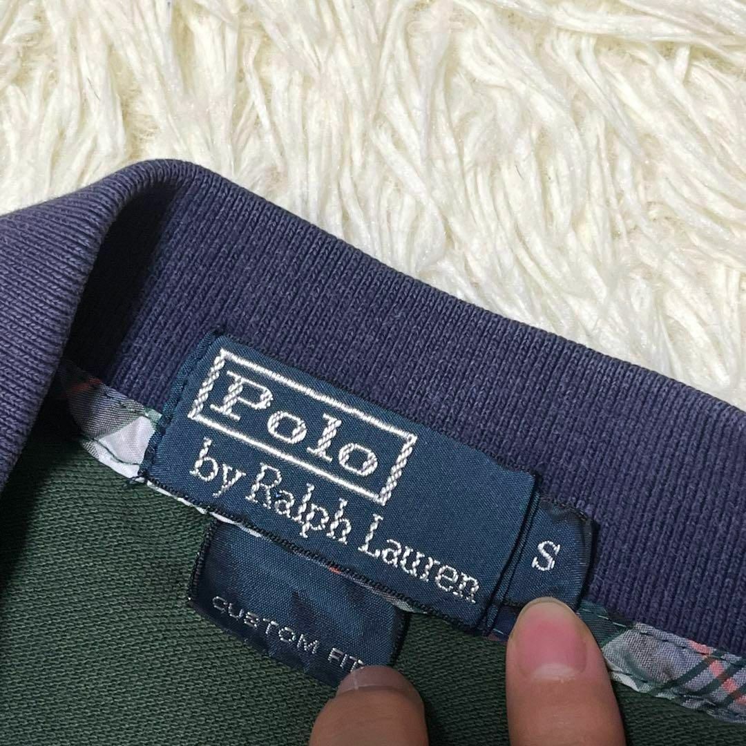 POLO RALPH LAUREN(ポロラルフローレン)のポロラルフローレン ポロシャツ 半袖 デカロゴ 刺繍 バイカラー 綿 メンズ S メンズのトップス(ポロシャツ)の商品写真