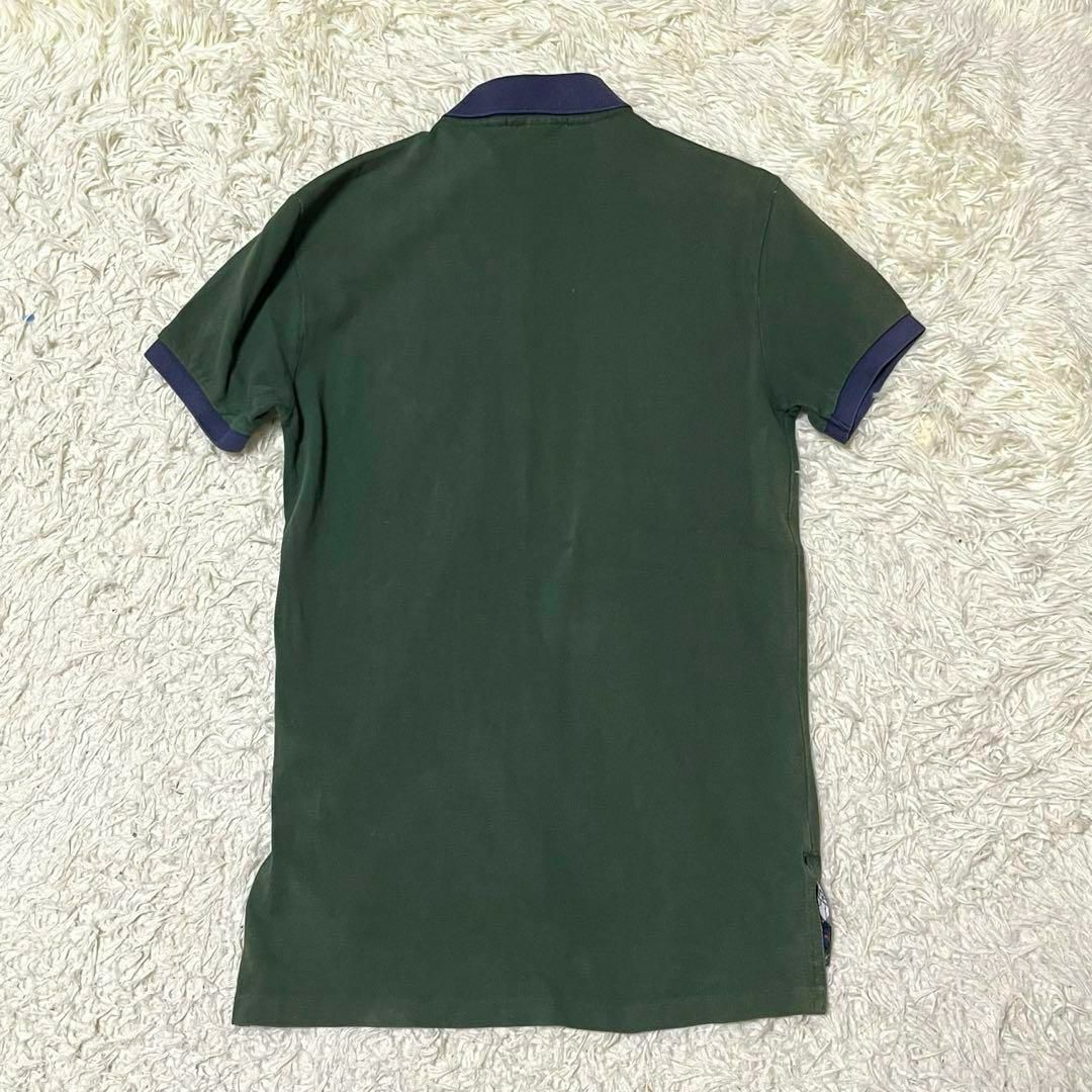POLO RALPH LAUREN(ポロラルフローレン)のポロラルフローレン ポロシャツ 半袖 デカロゴ 刺繍 バイカラー 綿 メンズ S メンズのトップス(ポロシャツ)の商品写真
