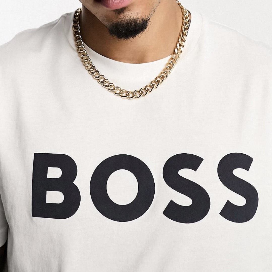 HUGO BOSS(ヒューゴボス)のBOSS ヒューゴボス 半袖 Tシャツ メンズ コットン  3XL ホワイト白 メンズのトップス(Tシャツ/カットソー(半袖/袖なし))の商品写真