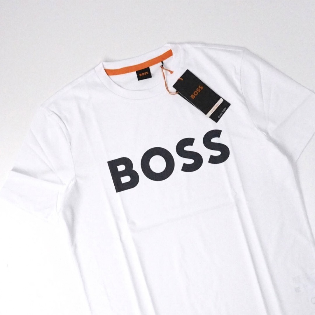 HUGO BOSS(ヒューゴボス)のBOSS ヒューゴボス 半袖 Tシャツ メンズ コットン  3XL ホワイト白 メンズのトップス(Tシャツ/カットソー(半袖/袖なし))の商品写真