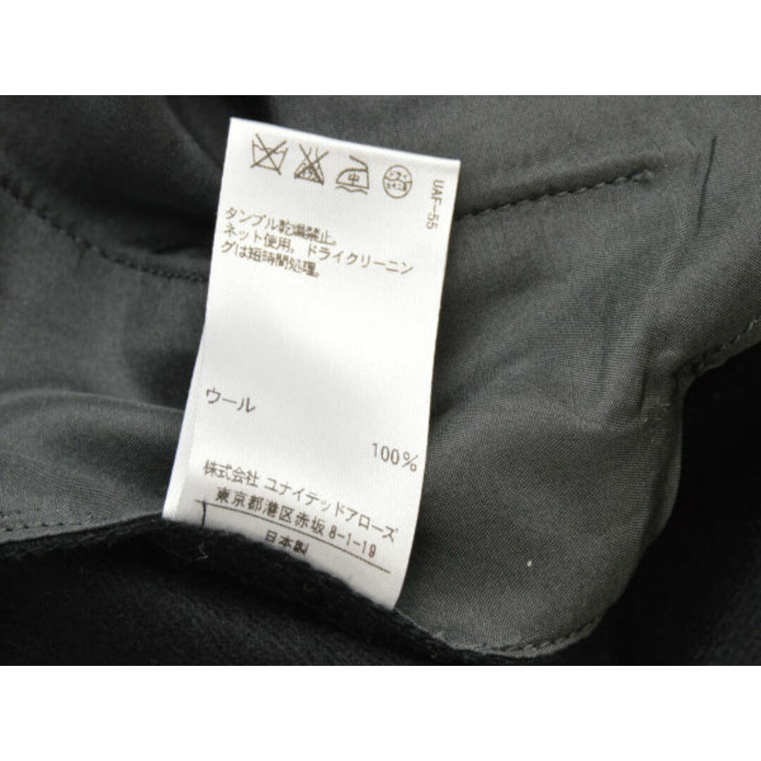 UNITED ARROWS(ユナイテッドアローズ)のドゥロワー Drawer ユナイテッドアローズ UNITED ARROWS ウール センタープレス パンツ 36サイズ ブラック レディース F-M10986 レディースのパンツ(ショートパンツ)の商品写真