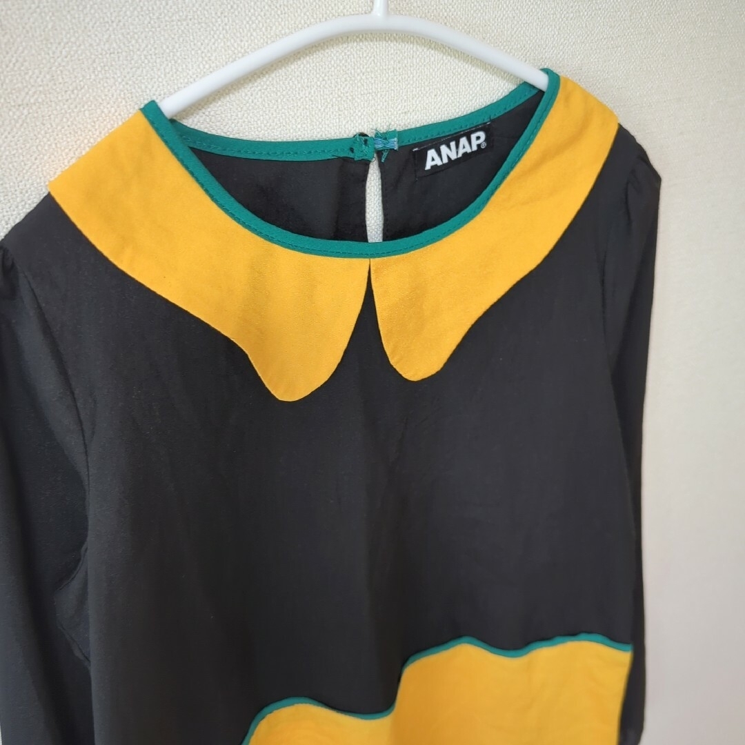 ANAP(アナップ)のANAP　アナップ　配色　長袖　ブラウス　3色カラー シャツ レディースのトップス(シャツ/ブラウス(長袖/七分))の商品写真