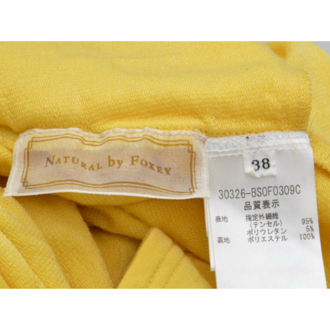 FOXEY(フォクシー)のナチュラルバイフォクシー NATURAL by FOXEY アイビーミニ ワンピース 38サイズ イエロー レディース F-M11093 レディースのワンピース(ミニワンピース)の商品写真