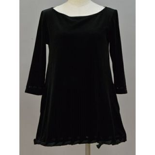 フォクシー(FOXEY)のフォクシーニューヨーク VELOUR NOIR by FOXEY NEW YORK ベロア チュニック/ワンピース 38サイズ ブラック レディース F-M11210(チュニック)