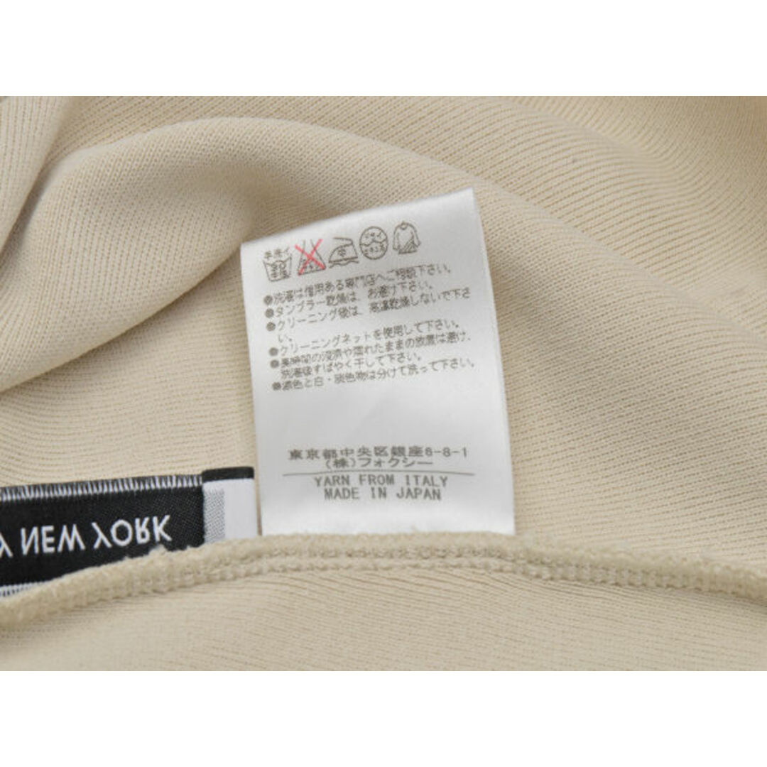 FOXEY(フォクシー)のフォクシーニューヨーク FOXEY NEWYORK スクエアセーター ノースリニット 38サイズ ベージュ レディース F-M11214 レディースのトップス(キャミソール)の商品写真