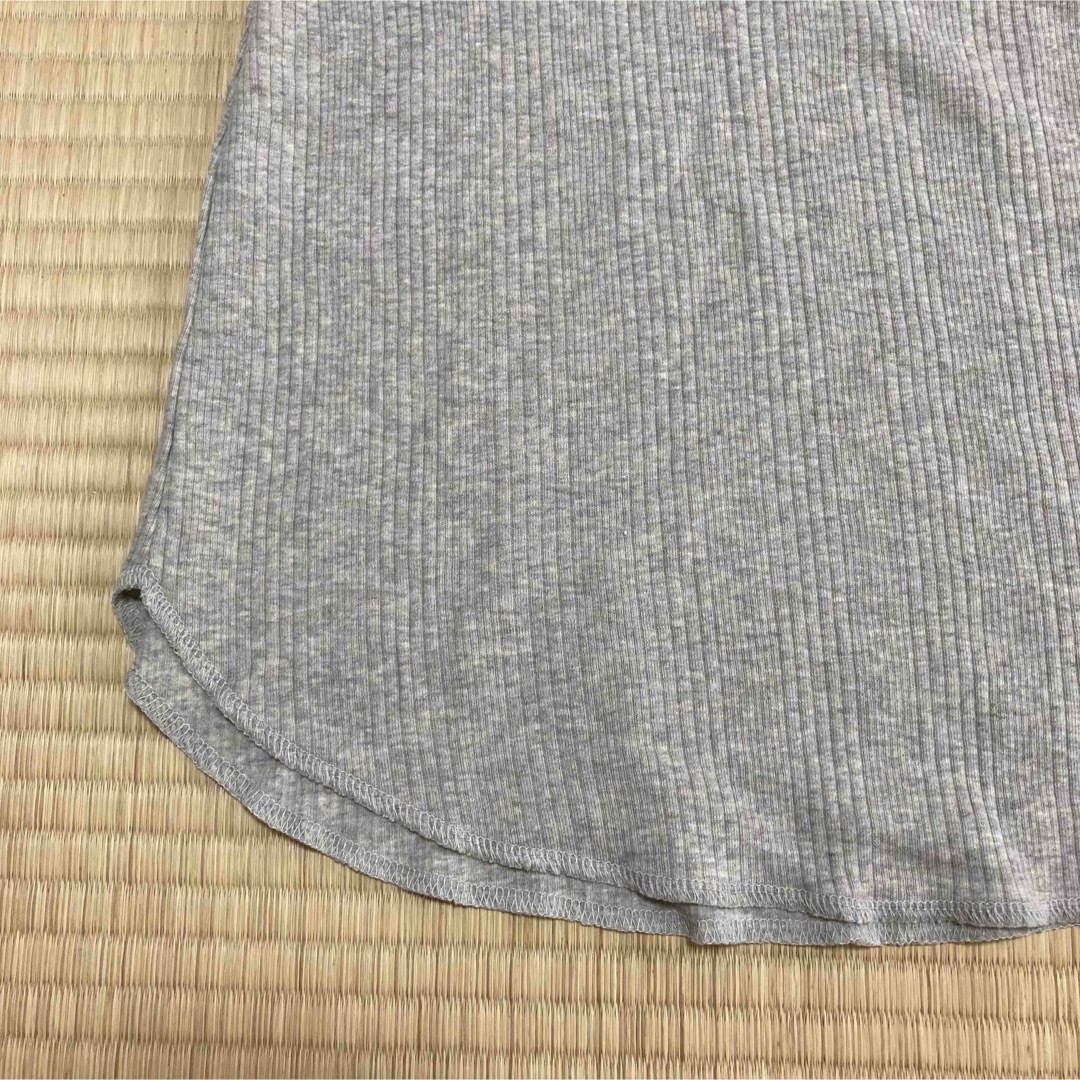 SM2(サマンサモスモス)のサマンサモスモス 半袖 Tシャツ リブ グレー フリーサイズ レディースのトップス(Tシャツ(半袖/袖なし))の商品写真