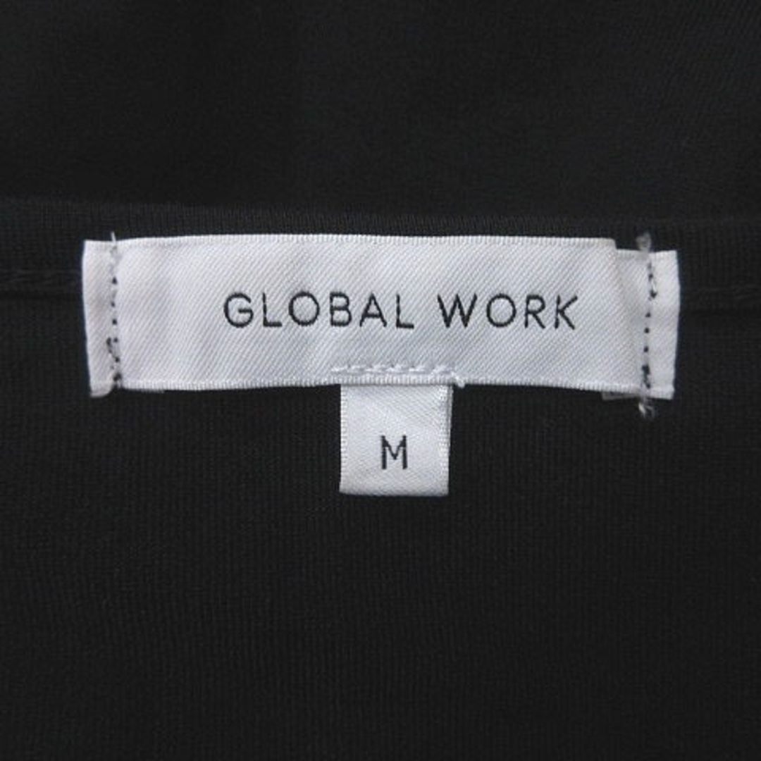 GLOBAL WORK(グローバルワーク)のグローバルワーク カットソー 切替 レース フレンチスリーブ 半袖 M 黒 レディースのトップス(カットソー(半袖/袖なし))の商品写真