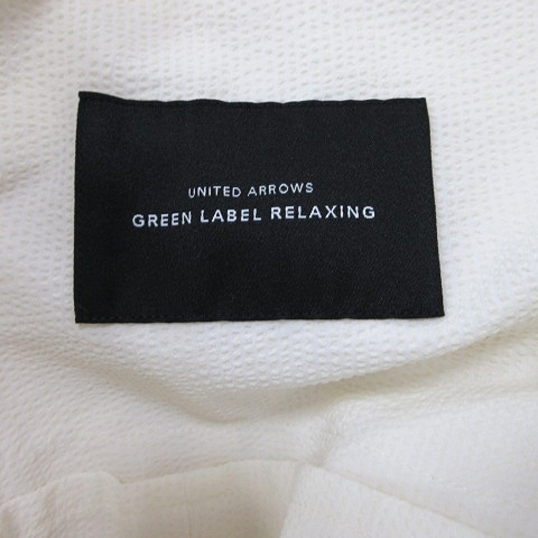 UNITED ARROWS green label relaxing(ユナイテッドアローズグリーンレーベルリラクシング)のグリーンレーベルリラクシング テーラードジャケット シングル 36 白 レディースのジャケット/アウター(その他)の商品写真