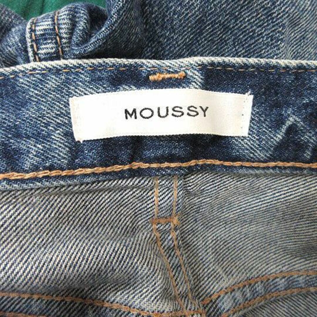 moussy(マウジー)のマウジー パンツ デニム ジーンズ ダメージ加工 23 紺 ネイビー /YI レディースのパンツ(デニム/ジーンズ)の商品写真