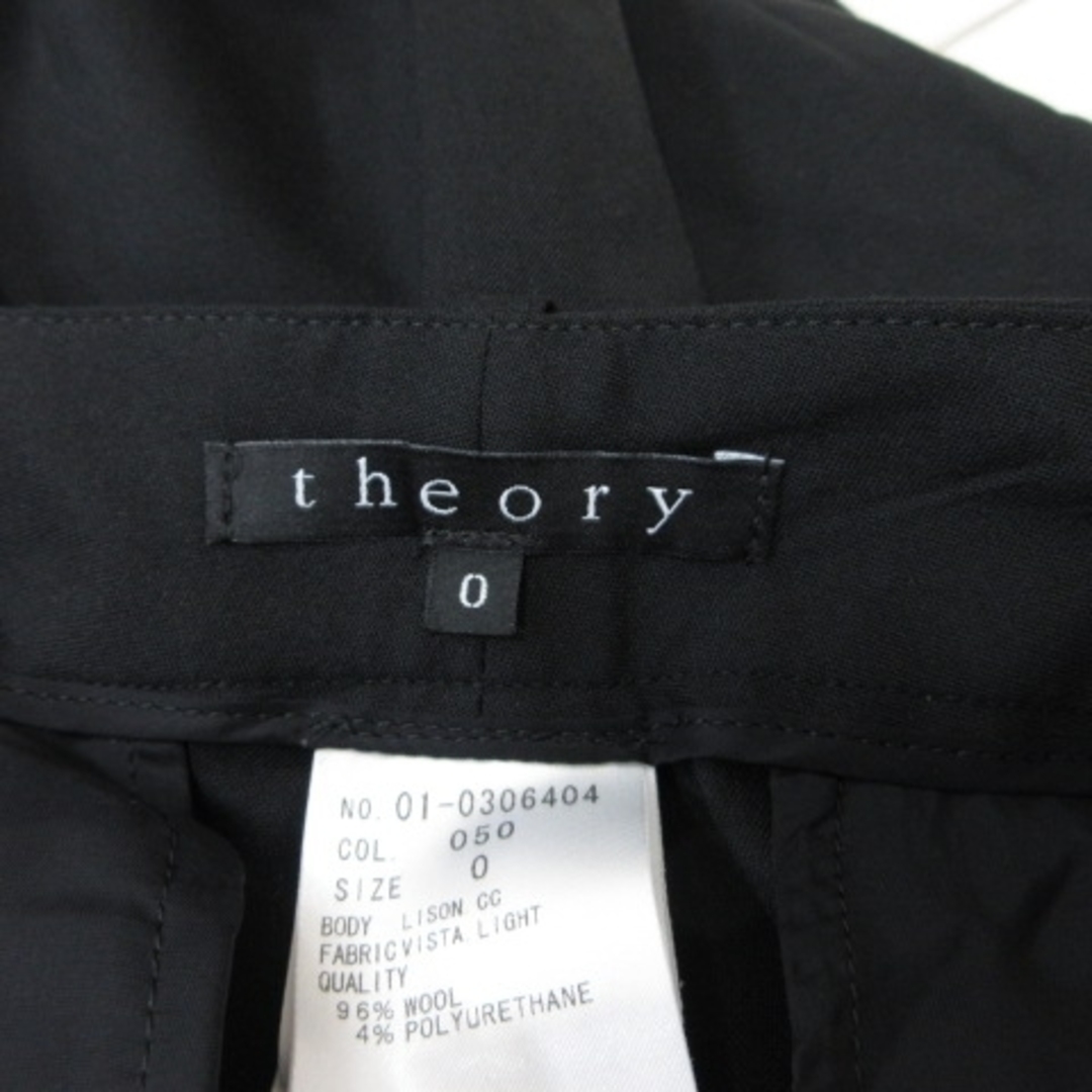 theory(セオリー)のセオリー スラックスパンツ ウール 0 黒 ブラック /YI レディースのパンツ(その他)の商品写真