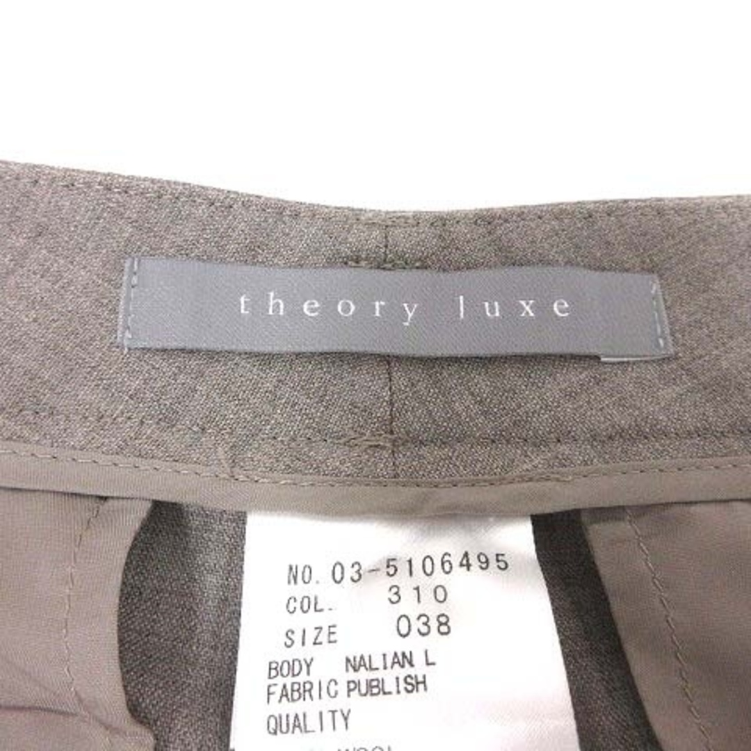 Theory luxe(セオリーリュクス)のtheory luxe スラックスパンツ ウール 38 グレージュ /YK レディースのパンツ(その他)の商品写真