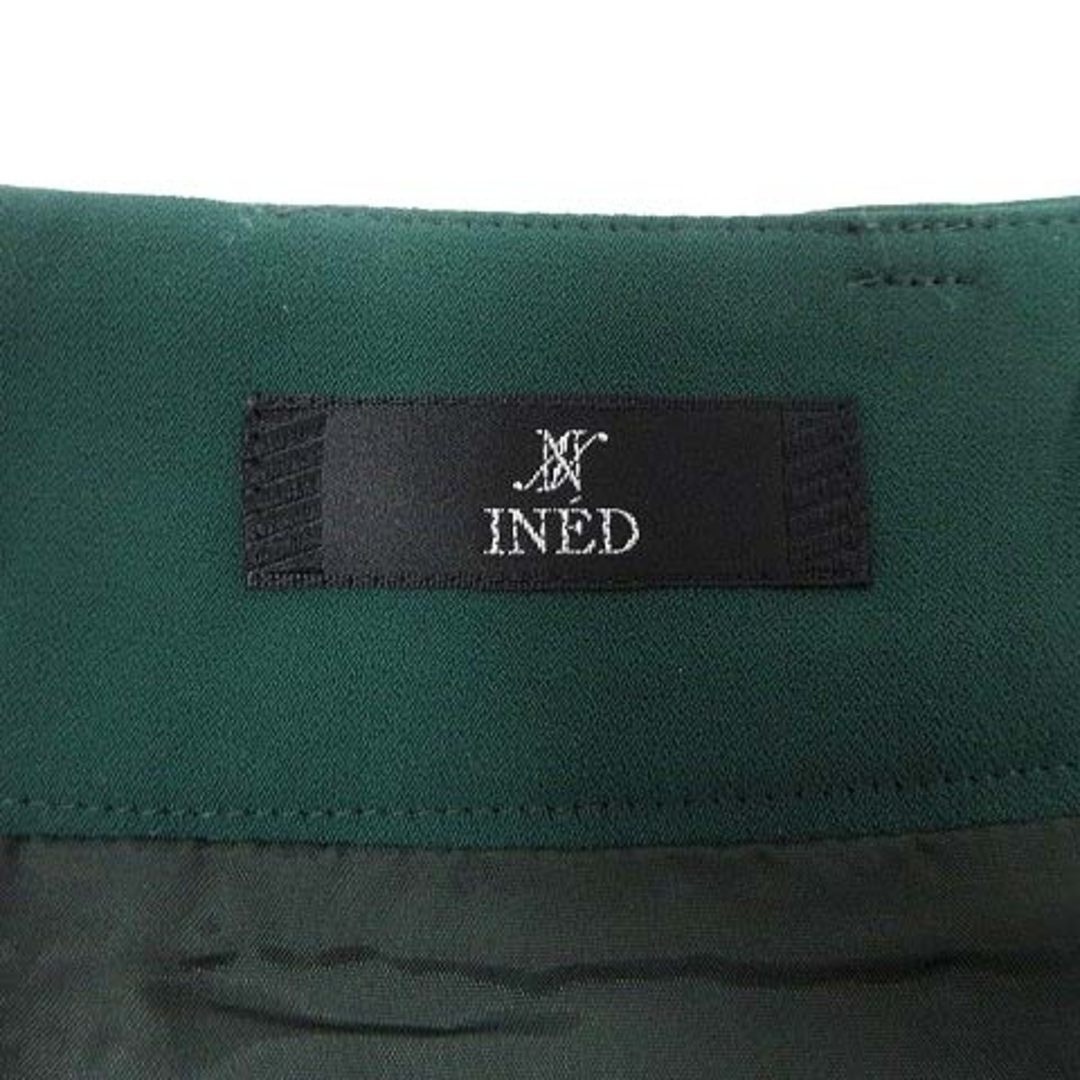 INED(イネド)のイネド INED フレアスカート ひざ丈 9 緑 グリーン /YK レディースのスカート(ひざ丈スカート)の商品写真