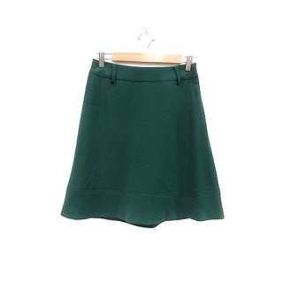 イネド(INED)のイネド INED フレアスカート ひざ丈 9 緑 グリーン /YK(ひざ丈スカート)