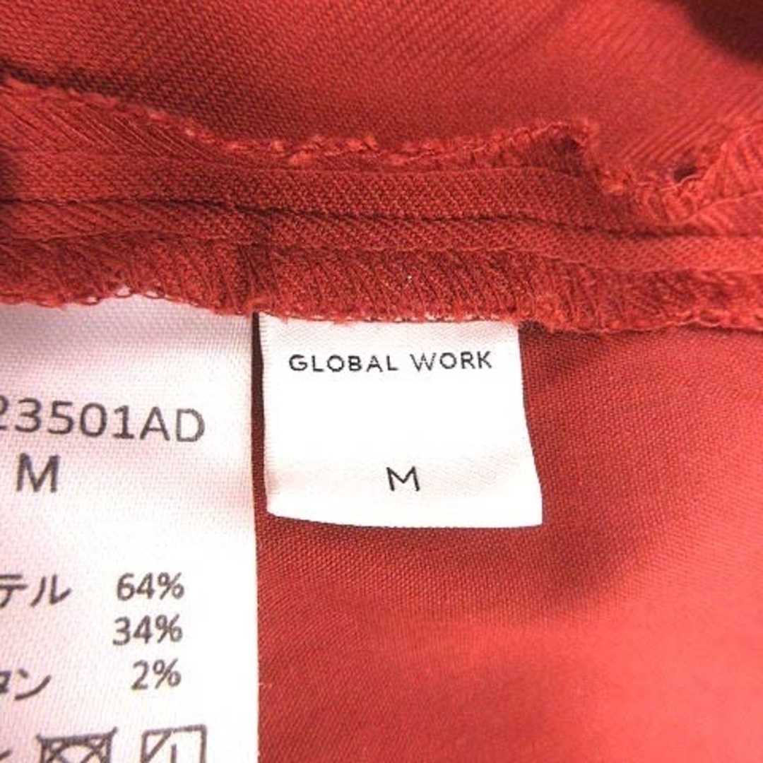 GLOBAL WORK(グローバルワーク)のGLOBAL WORK テーパードパンツ イージー M 赤茶 レッド ブラウン レディースのパンツ(その他)の商品写真