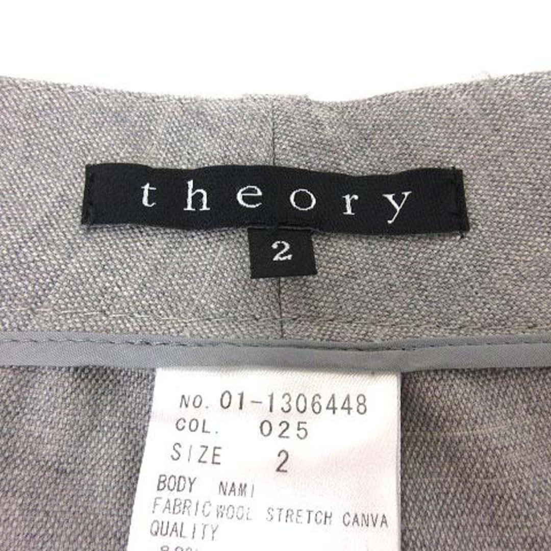 theory(セオリー)のセオリー theory スラックスパンツ ウール 2 グレー /YK レディースのパンツ(その他)の商品写真