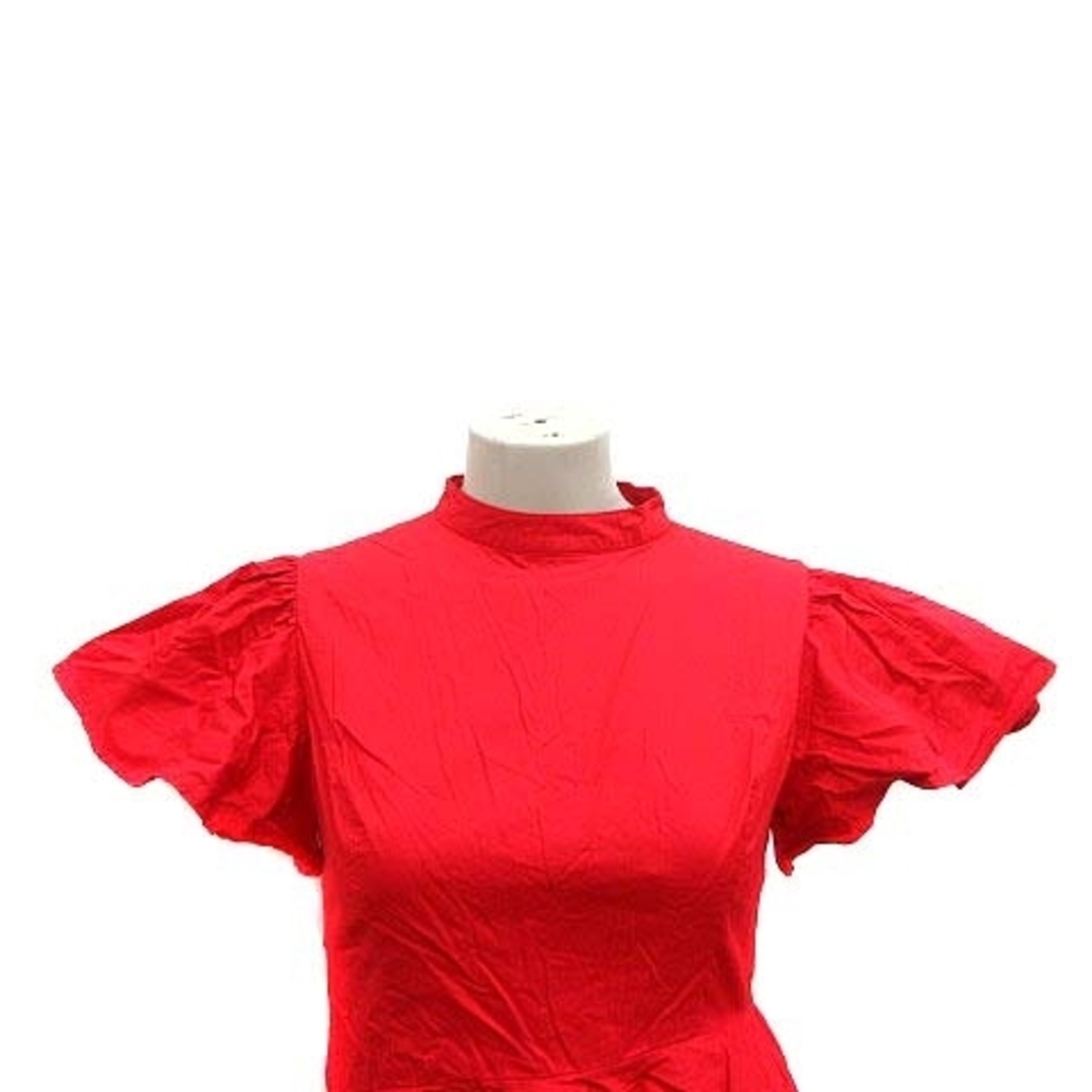 EmiriaWiz(エミリアウィズ)のEmiriaWiz ブラウス ペプラム 変形 半袖 S 赤 レッド /YK レディースのトップス(シャツ/ブラウス(半袖/袖なし))の商品写真
