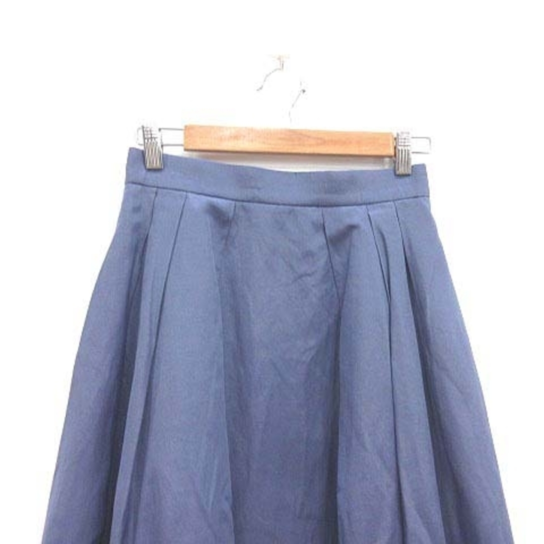 ROPE’(ロペ)のROPE フレアスカート ロング 麻混 リネン混 36 紺 ネイビー /YK レディースのスカート(ロングスカート)の商品写真