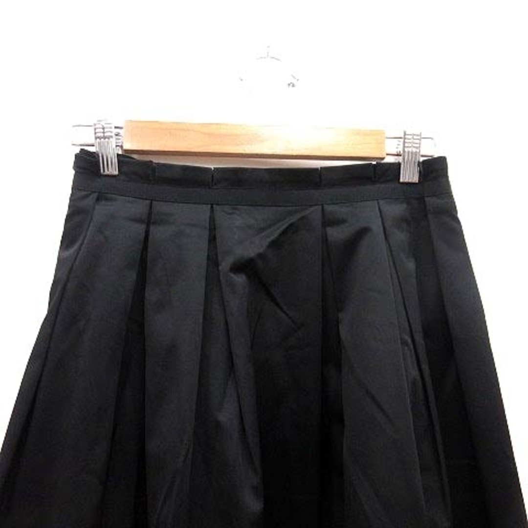 M-Premier BLACK フレアスカート ひざ丈 38 黒 ブラック レディースのスカート(ひざ丈スカート)の商品写真