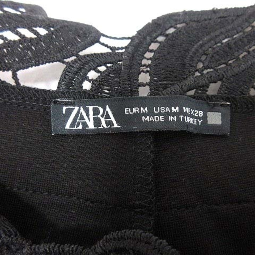 ZARA(ザラ)のザラ ZARA スキニーパンツ レース M 黒 ブラック /YK レディースのパンツ(その他)の商品写真