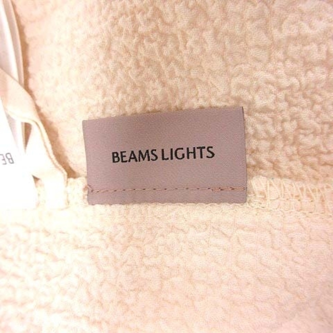 ビームスライツ BEAMS Lights シャツ ハイネック 38 ベージュ レディースのトップス(シャツ/ブラウス(長袖/七分))の商品写真