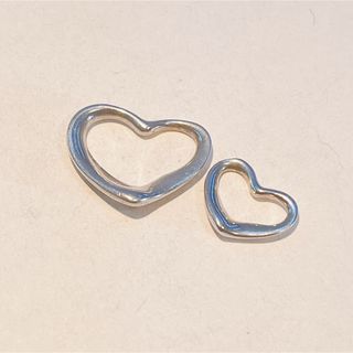 ティファニー(Tiffany & Co.)の786 ティファニー　オープンハート　チャーム　2点セット　925(チャーム)