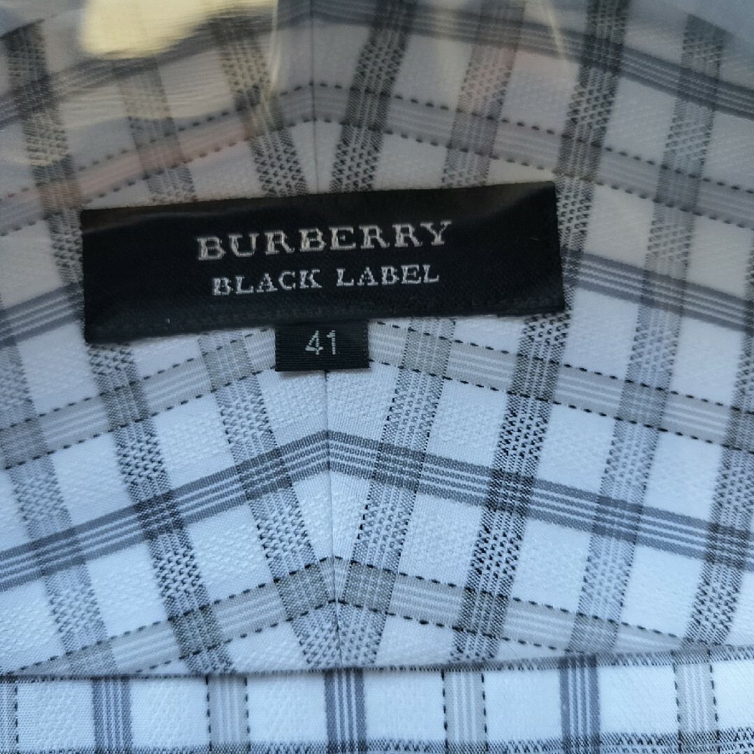 BURBERRY BLACK LABEL(バーバリーブラックレーベル)のバーバリ　ブラックラベル　ワイシャツ　ピンカラー　クレリック　未開封品。三陽商会 メンズのトップス(シャツ)の商品写真
