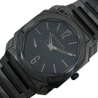 ブルガリ(BVLGARI)の　ブルガリ BVLGARI オクトフィニッシモ BGO40CX(103368) ブラック文字盤 セラミック メンズ 腕時計(その他)